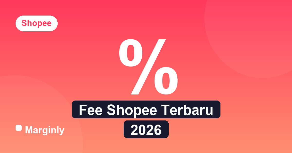 Ilustrasi persentase fee Shopee yang dipotong dari penjualan seller